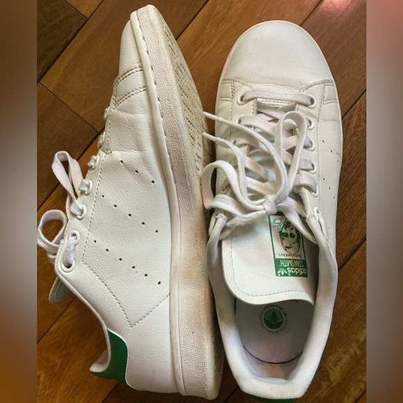 Adidas Stan Smith Vegan Pleather Unisex (M7/W9) - Picture 8 of 13